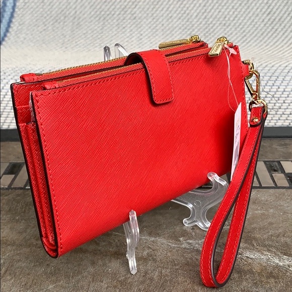 MICHAEL KORS LG DOUBLE ZIP WRISTLET FLAME - Picture 10 of 16